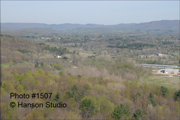 Bennington, VT - View from the Monument to the North - Green Mountains, VT